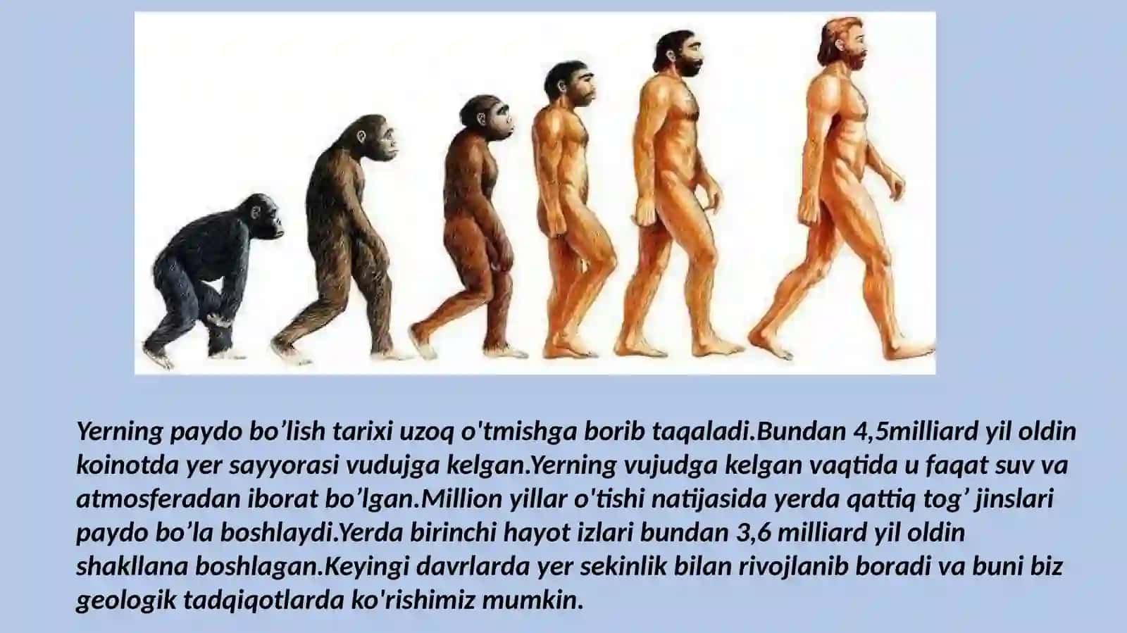 Odamning hayvonot dunyosidan ajralib chiqishidagi biologik omillar 4