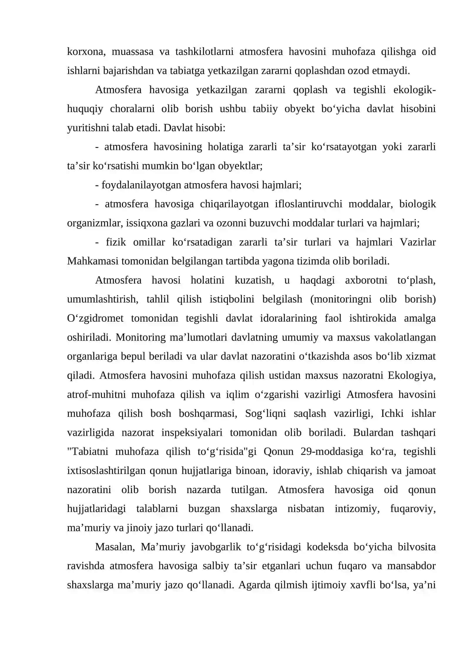 Atmosfera havosini ekologik-huquqiy muhofaza qilish talablari 4