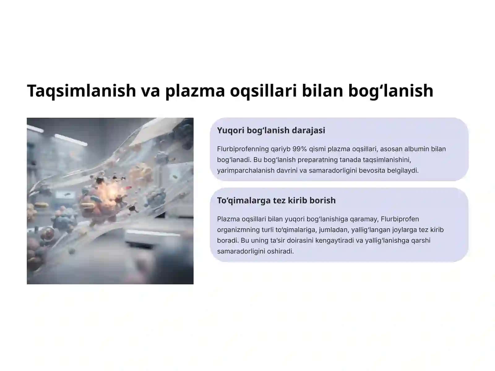 Moddalar almashinuvi buzilishlarida qo‘llaniladigan preparatlar farmakokinetikasi 4