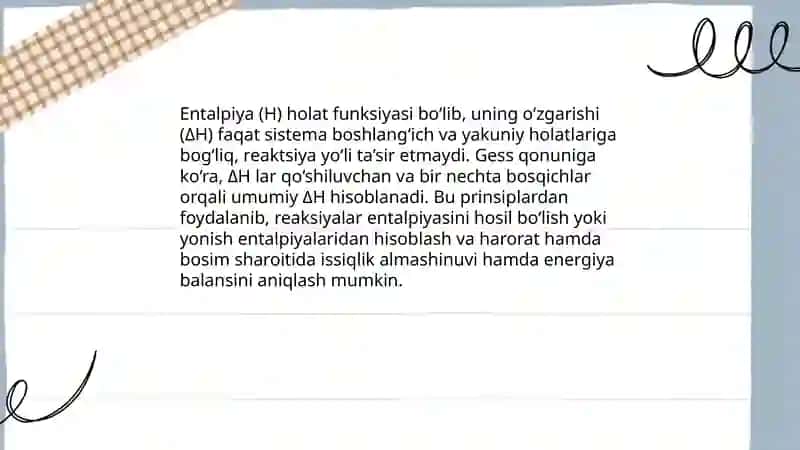 Gess qonuni va undan kelib chiqadigan xulosalar 4