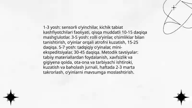 O‘yinlar asosida bolalarni tabiat bilan tanishtirish texnologiyasi 4