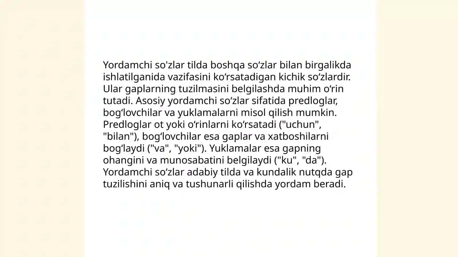 Yordamchi so‘zlar 4