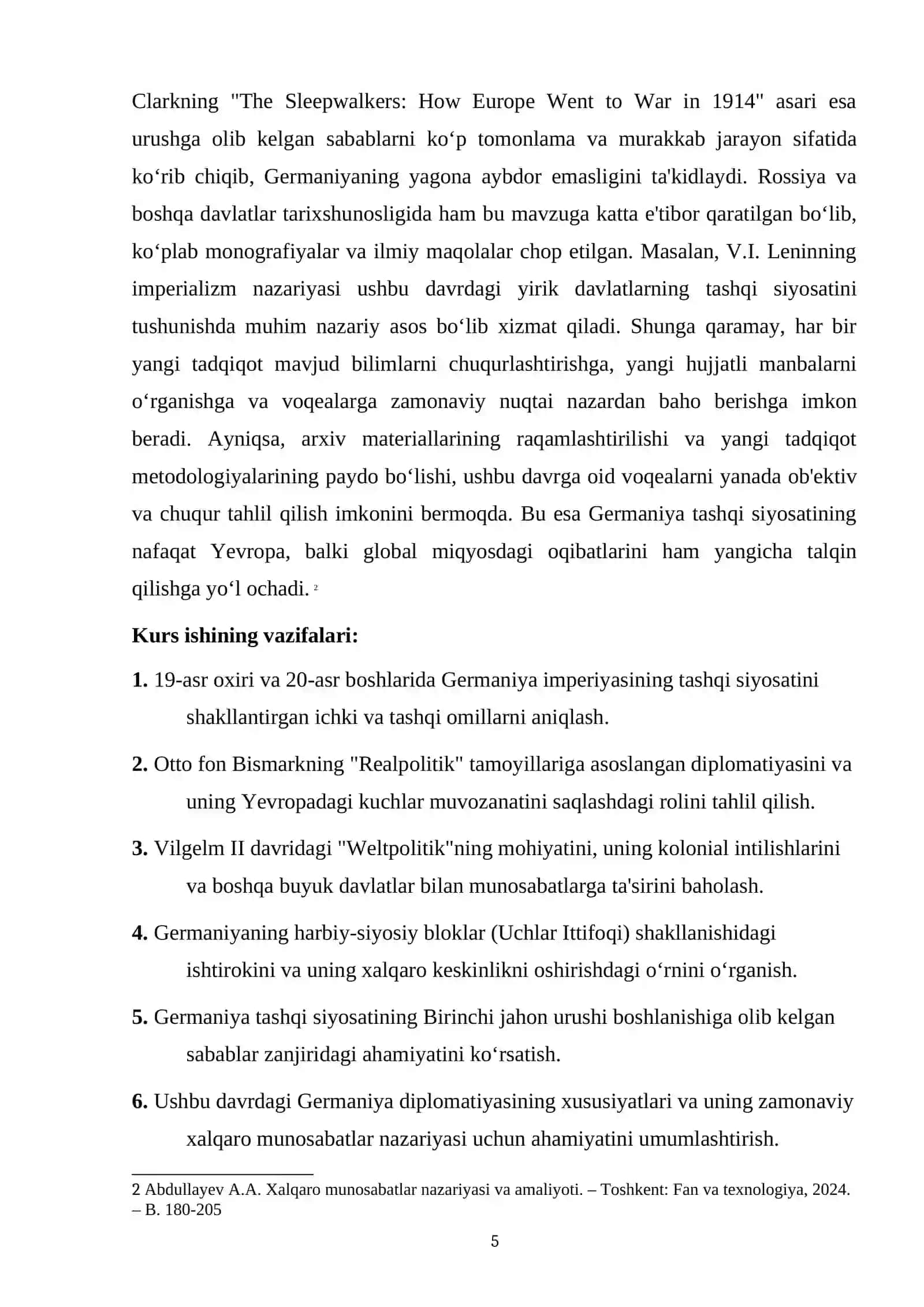 GERMANIYANING BIRLASHISHI VA BISMARK DAVRIDAGI TASHQI SIYOSATI: YEVROPA KUCHLAR MUVOZANATINING O'ZGARISHI 4