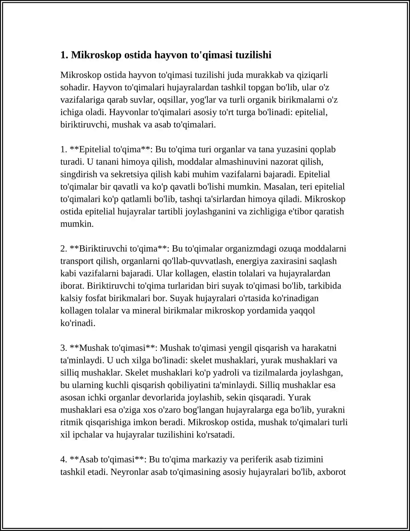 HAYVON BIRIKTIRUVCHI TOQIMASINI MIKRASKOP OSTIDA KORISH VA ULARNI XILLARI 4