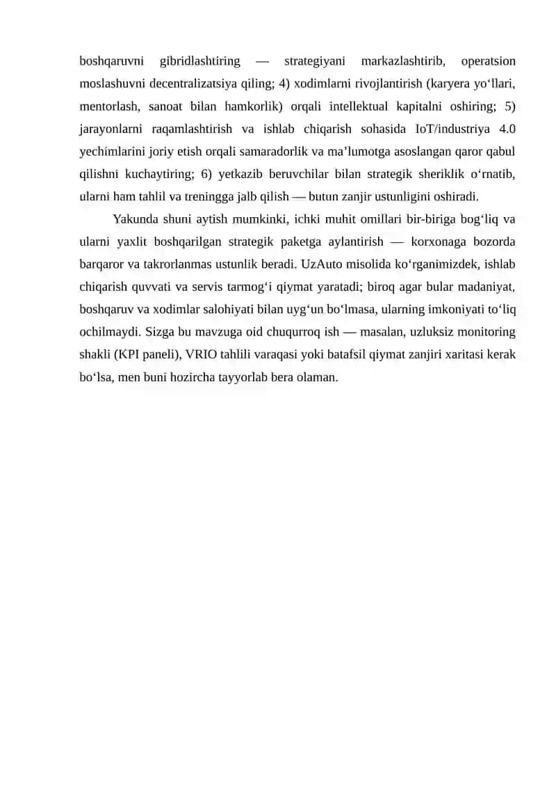 Marketing fanidan, Ma'ruza shakli uchun topshiriqlar! 4