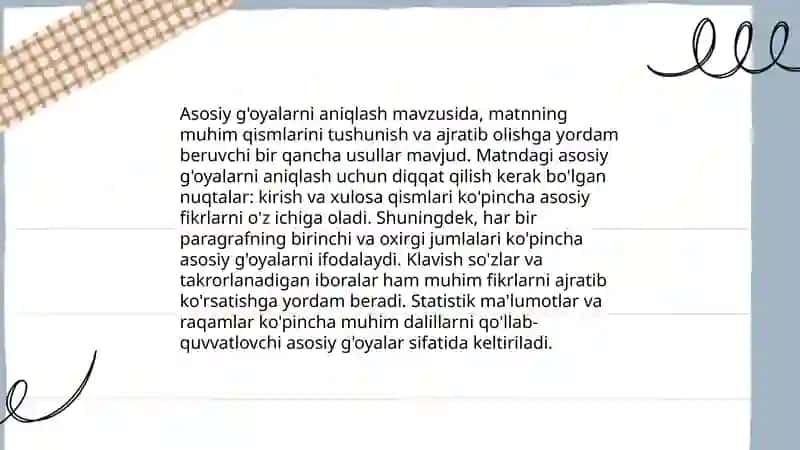 2-3-sinflarda namunaviy matnni qayta hikoyalash va bayon yozish uchun metodik tavsiyalar ishlab chiqish 4
