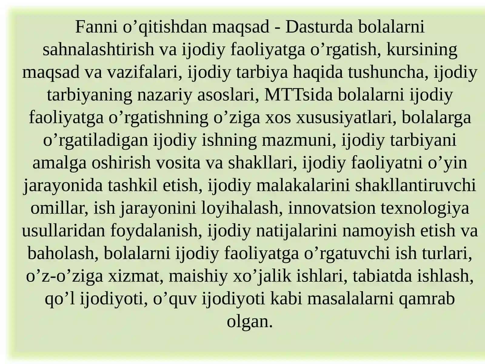 Maktabgacha ta’limda ijodiy faoliyat asoslari 4