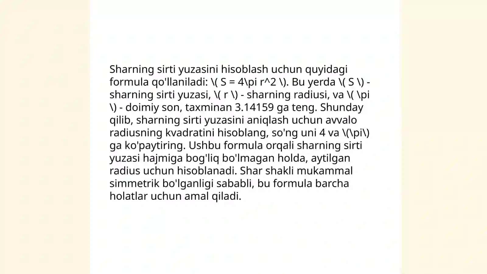 SFERA SIRTINING YUZI 4