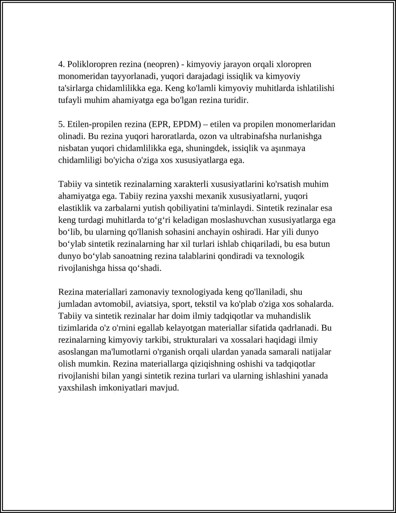 REZINA MATIRYALLAR 4