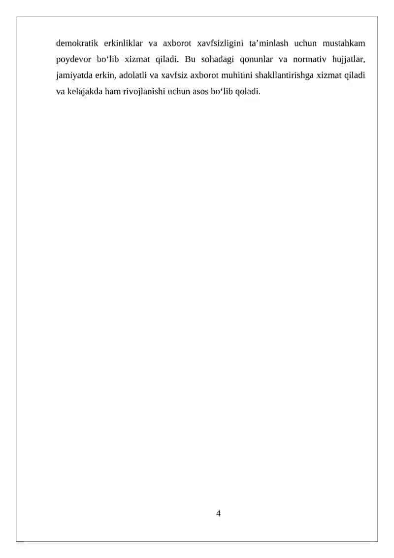 Media va axborot madaniyatining huquqiy asoslari 4