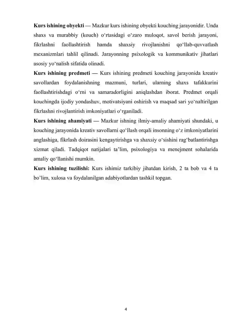KAUCHING JARAYONIDA KREATIV SAVOLLAR 4