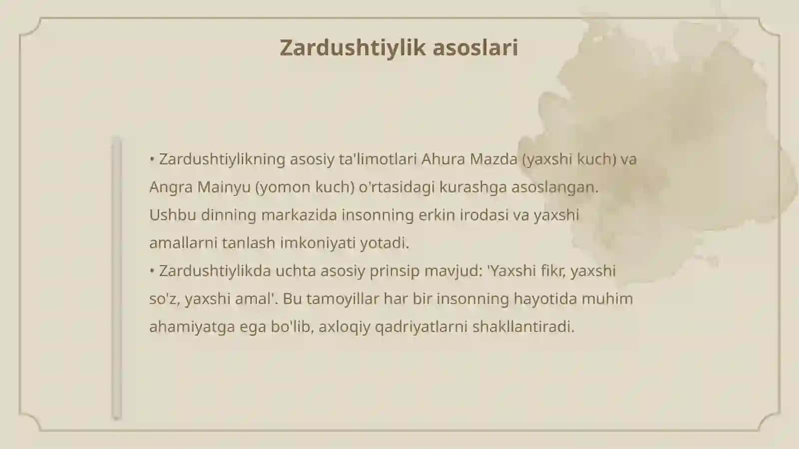 Zardushtiylik dini va hozirgi zamon 4