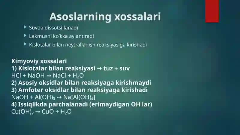 Asoslar 4