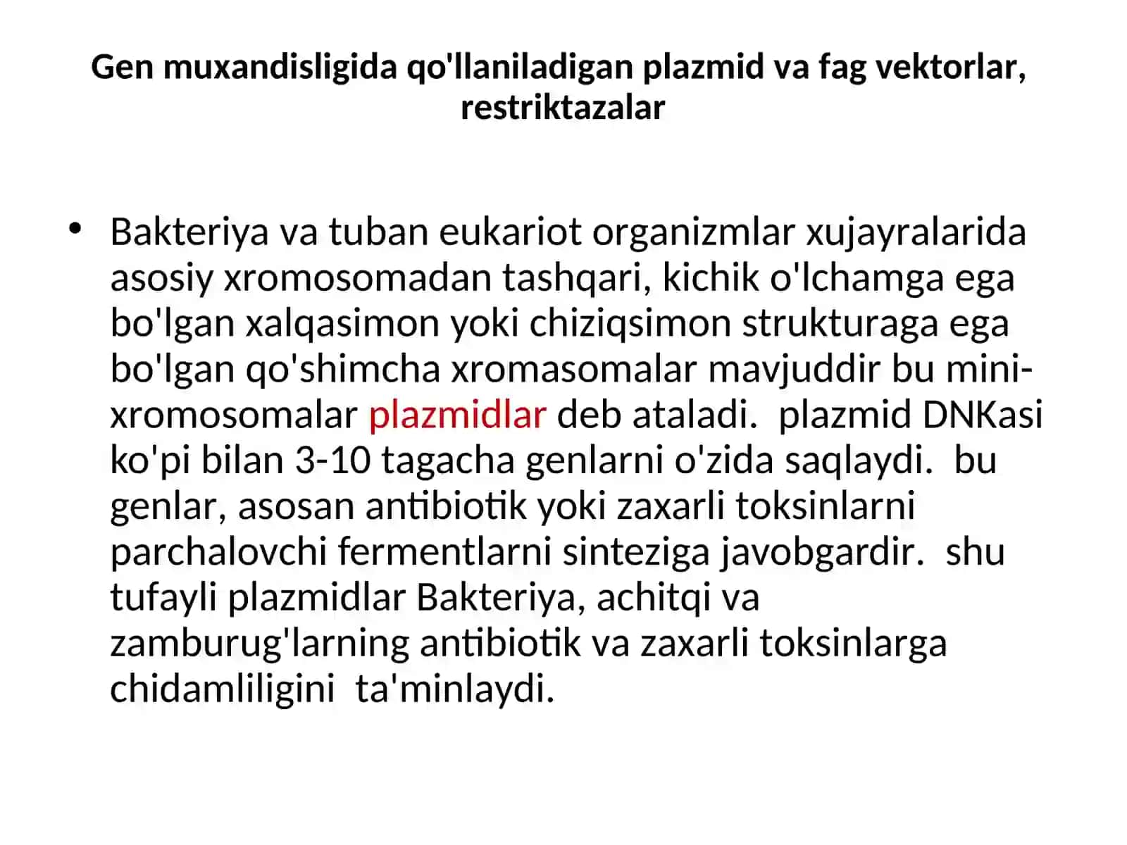 GEN MUHANDISLIGI VA BIOTEXNOLOGIYA 4
