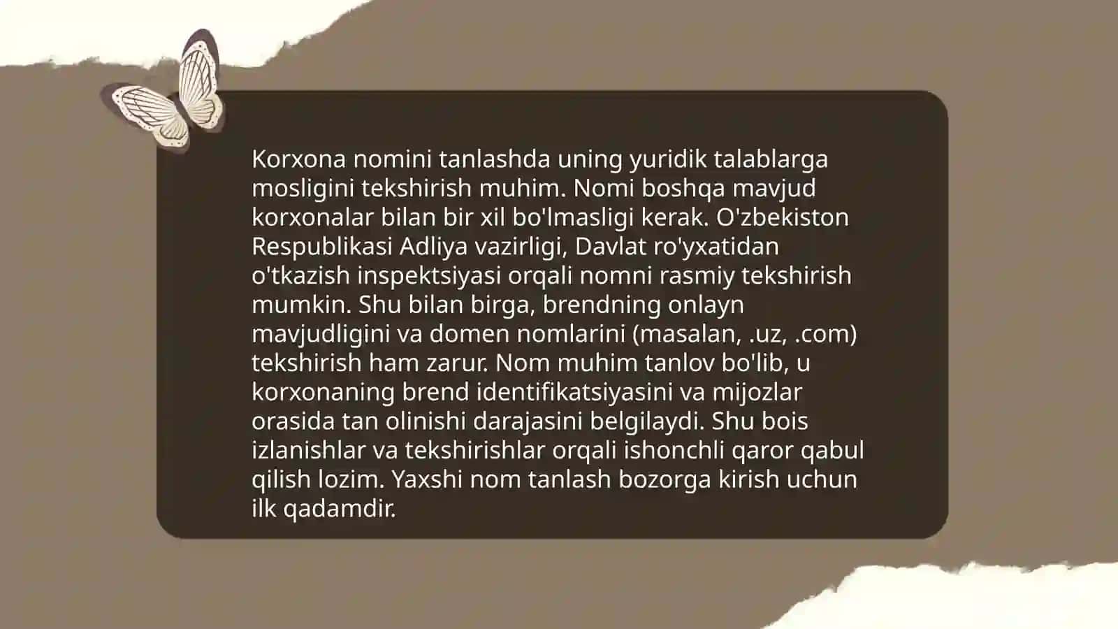 Tadbirkorlikni davlat ro‘yxatidan o‘tkazish 4
