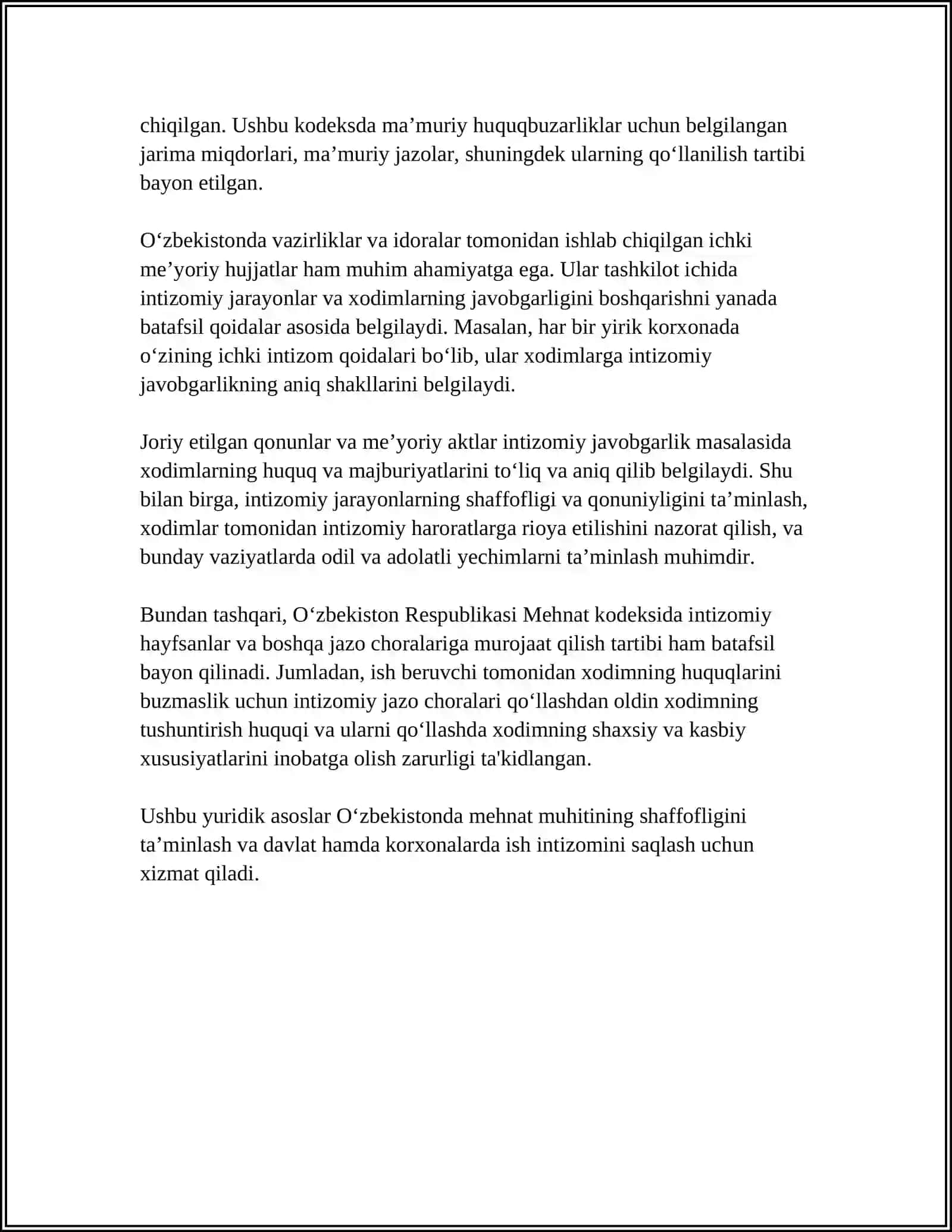 INTIZOMIY JAVOBGARLIK VA INTIZOMNI TA’MINLASH TARTIBI 4