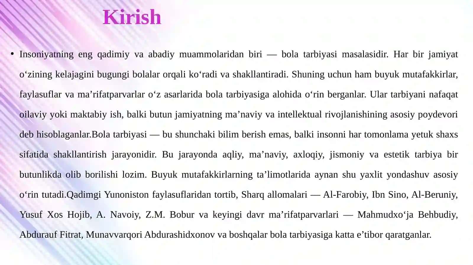 BOLA TARBIYASIDA MUTAFAKKIRLAR TA’LIMOTI 4