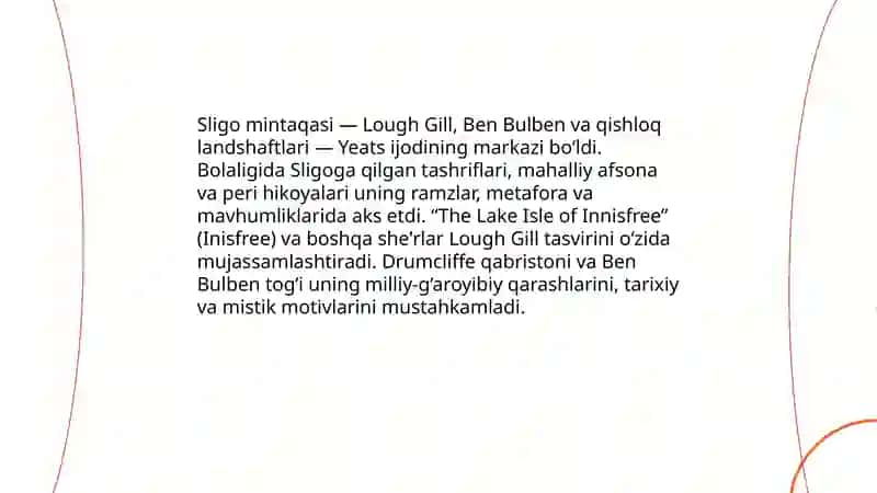 Wilyam Butler Yeytsning hayoti va biografiyasi 4