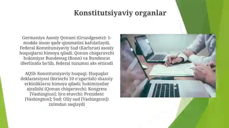 Konstitutsiyaviy huquq normalari va ularning tasnifi 4