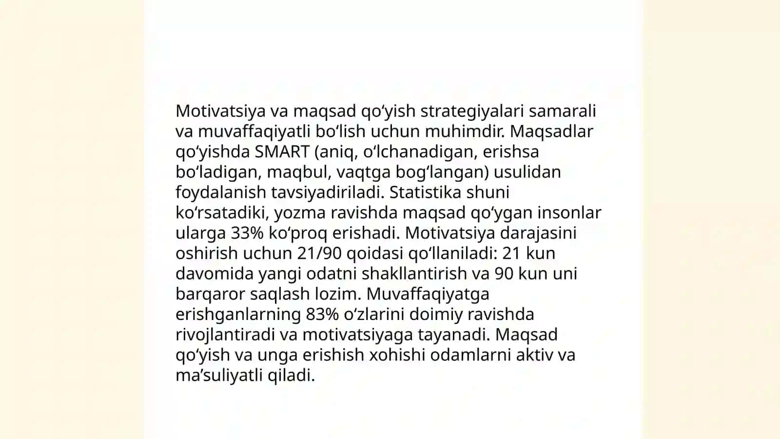 Motivatsiya strategiyalari va ularni psixologik treningda qo‘llash 4