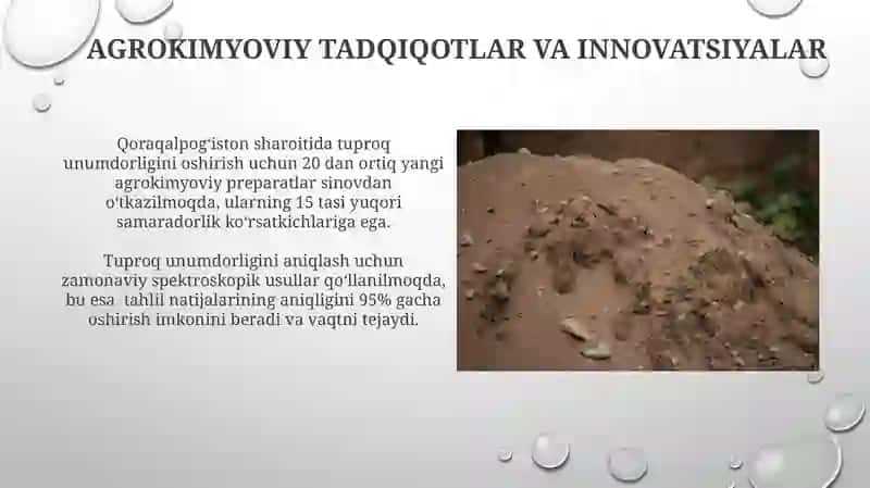 Zamonaviy sug'orish texnologiyalari Qoraqalpog'istonda 4