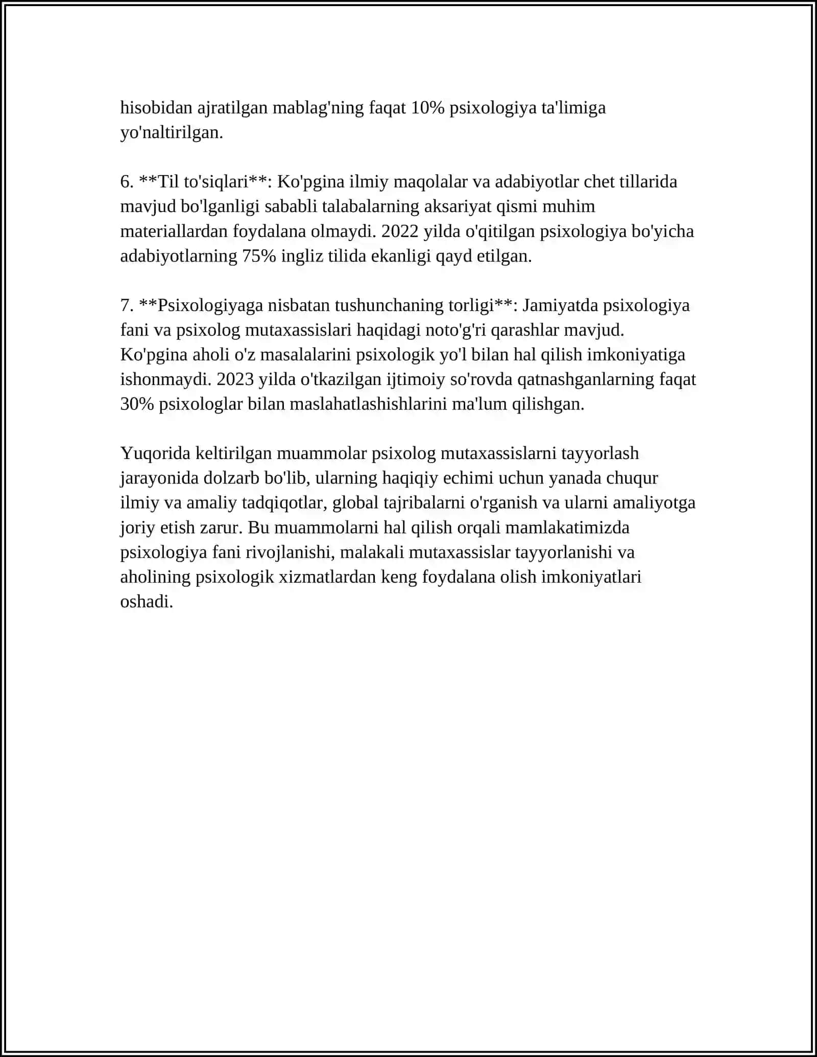 PSIXOLOG MUTAXASISLARNI TAYYORLASH MUAMMOLARI 4