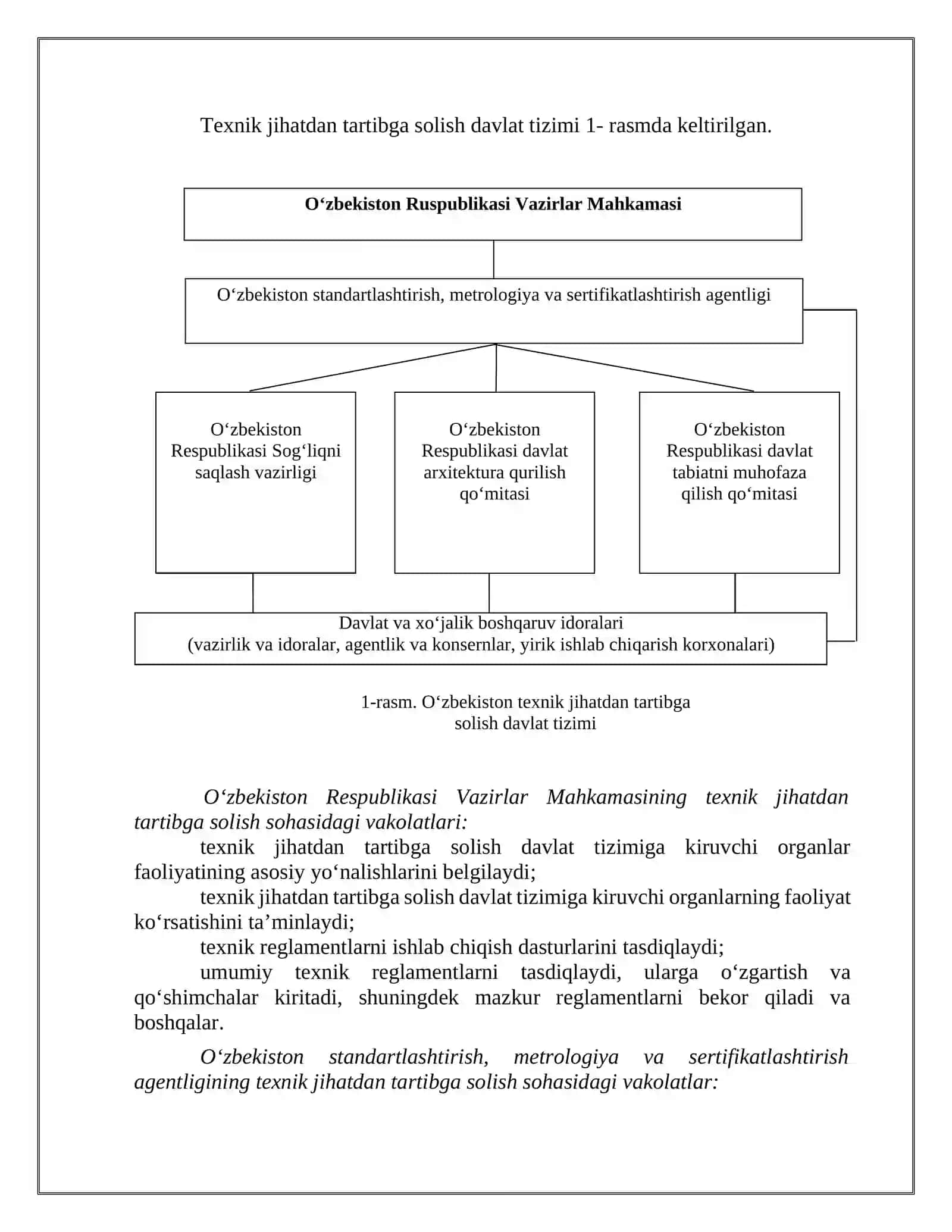 O‘zbеkistan Rеspublikаsidа “Tеxnik jihаtdаn tаrtibgа sоlish” to‘g‘risidаgi qоnunini o‘rgаnish 4