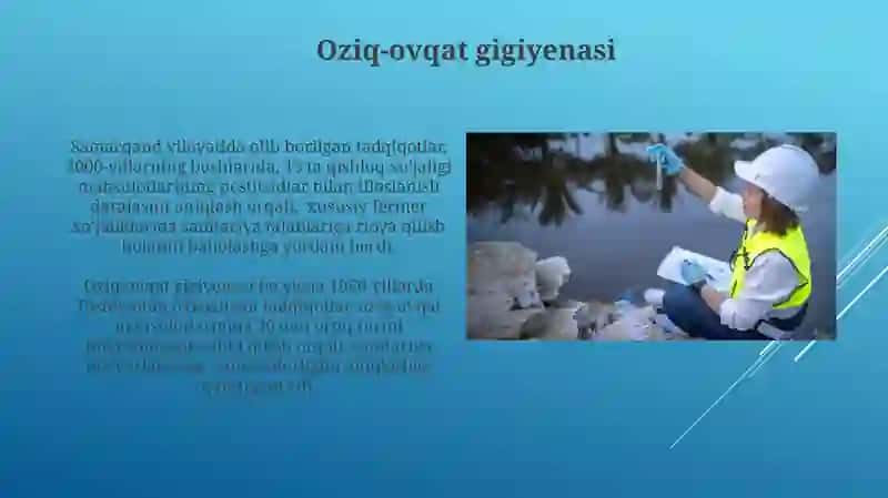 Kommunal gigiena fanini rivojlanishidagi vatandosh olimlarning xissalarini o'rganish 4
