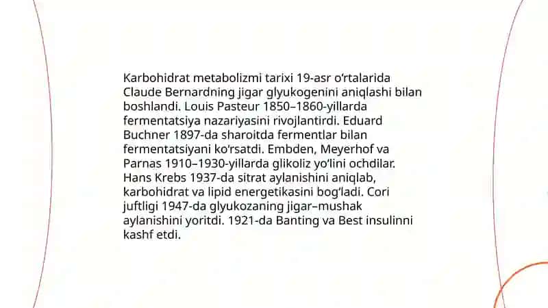 Hayvonlar biokimyosi fanining ayrim sohalari varivojlanish tarixi 4