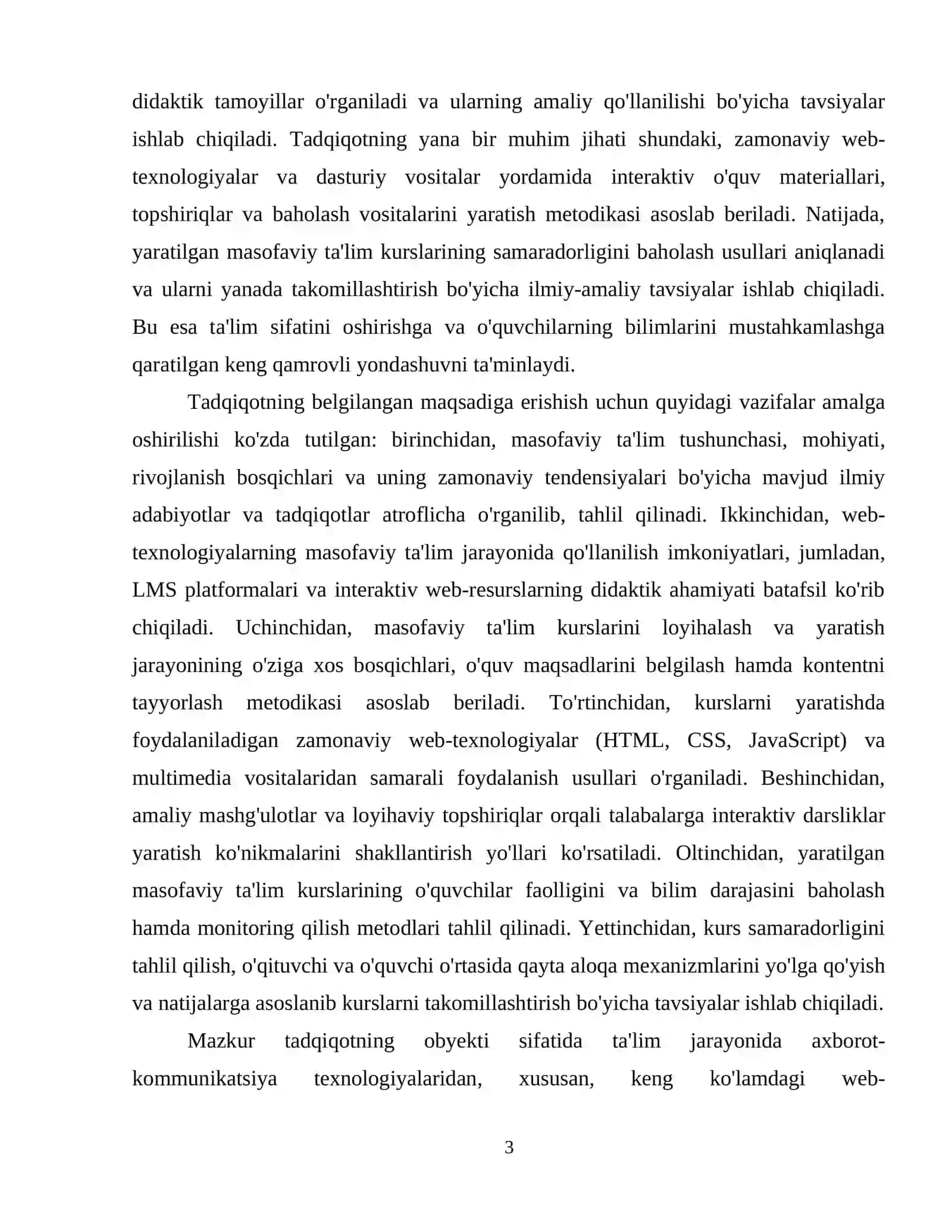 Web-texnologiyalar asosida masofaviy ta'lim kurslarini yaratish metodikasi 4