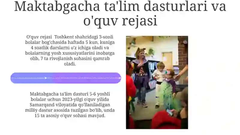 Maktabgacha taʼlim tashkilotlarida markazlar boʻyicha 4