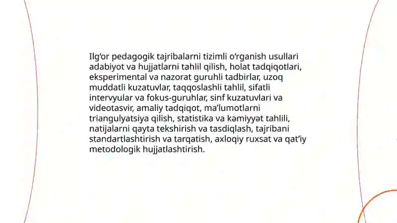 Faoliyat natiyjalarini o'rganish texnologiyasi 4