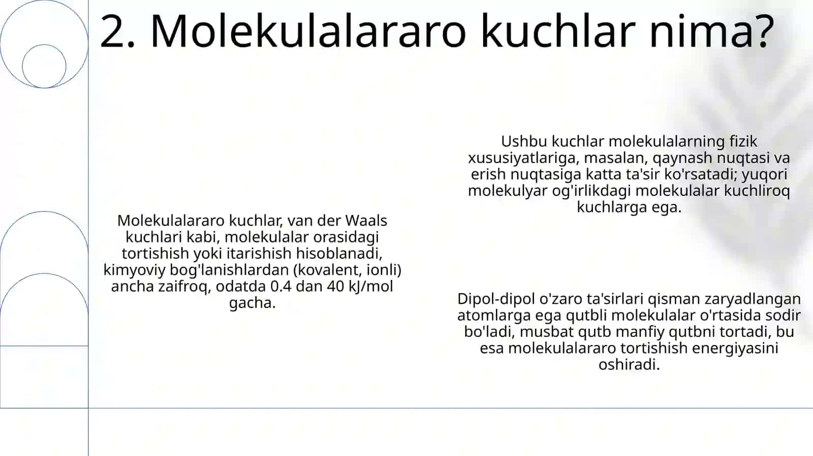 Qutblanish va molekulalararo kuchlar 4