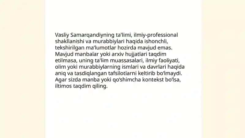 Vasliy Samarqandiyning hayoti va ijodi 4