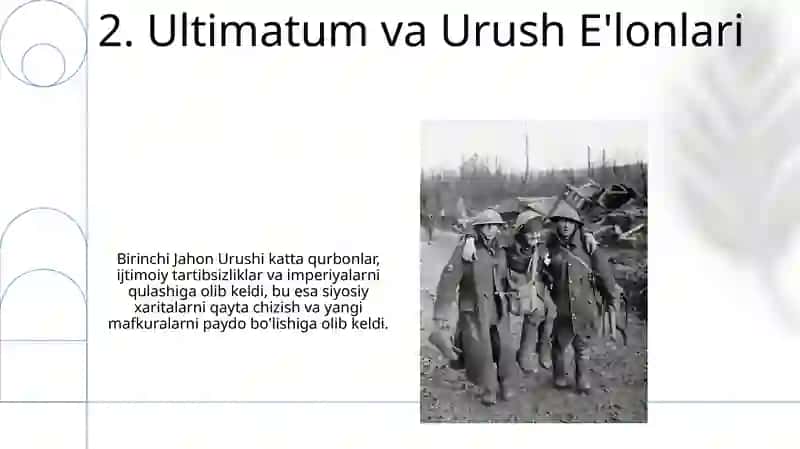 Birinchi jahon urushining kelib chiqish sabablari va oqibatlari 4