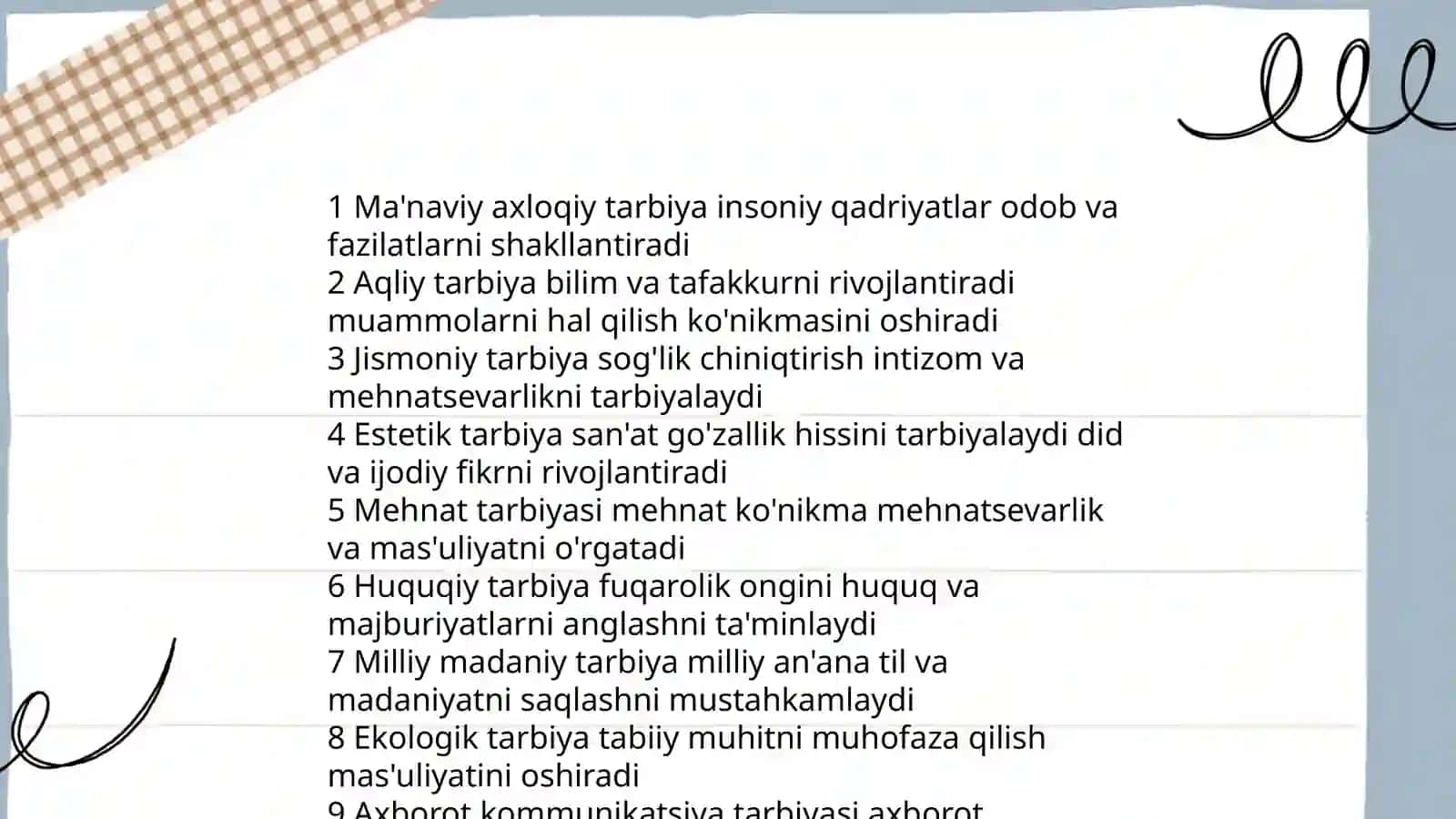 Tarbiya jarayonining mohiyati va mazmuni 4
