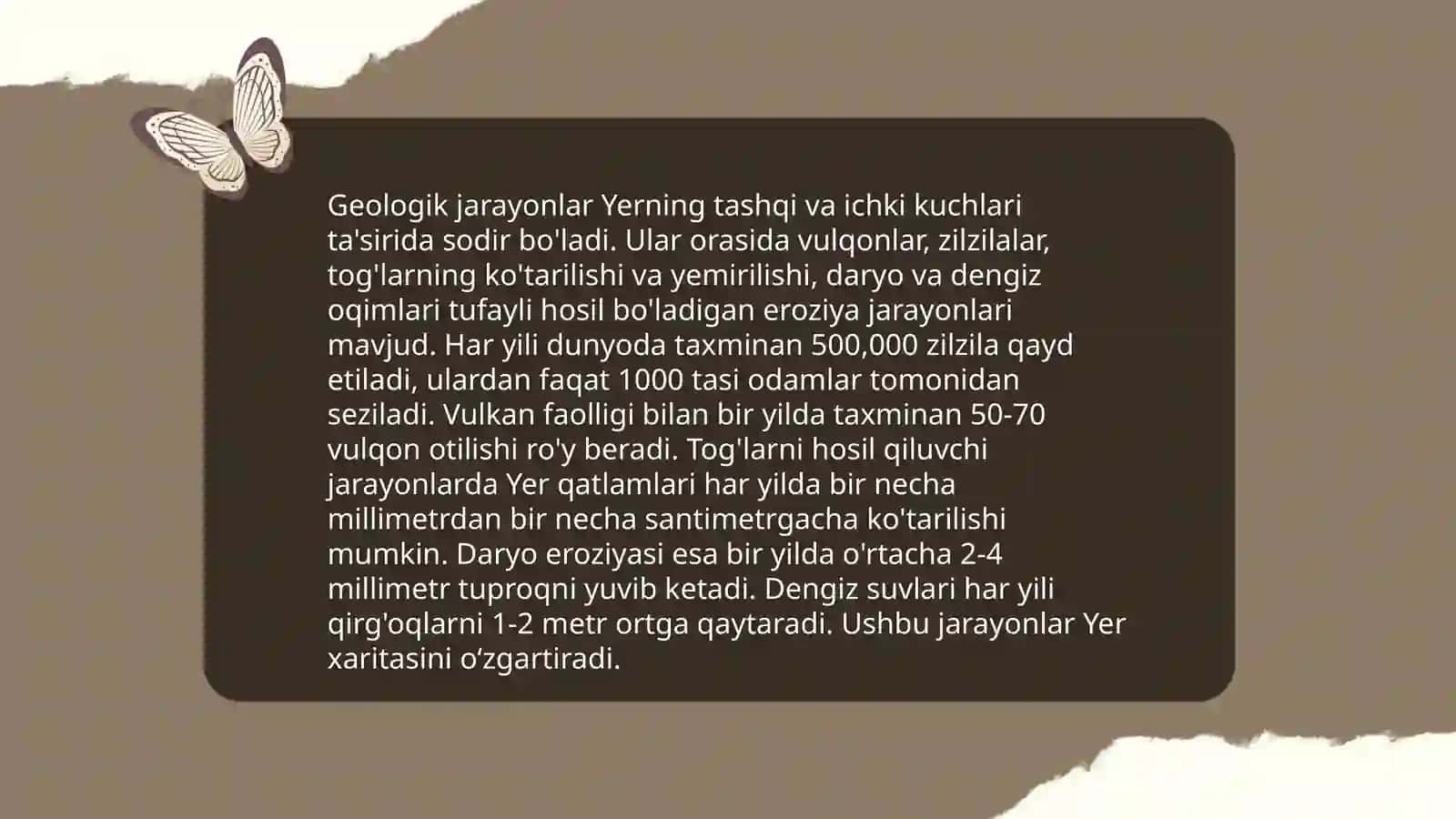 Yer po'stining rivojlanish qonuniyatlari 4