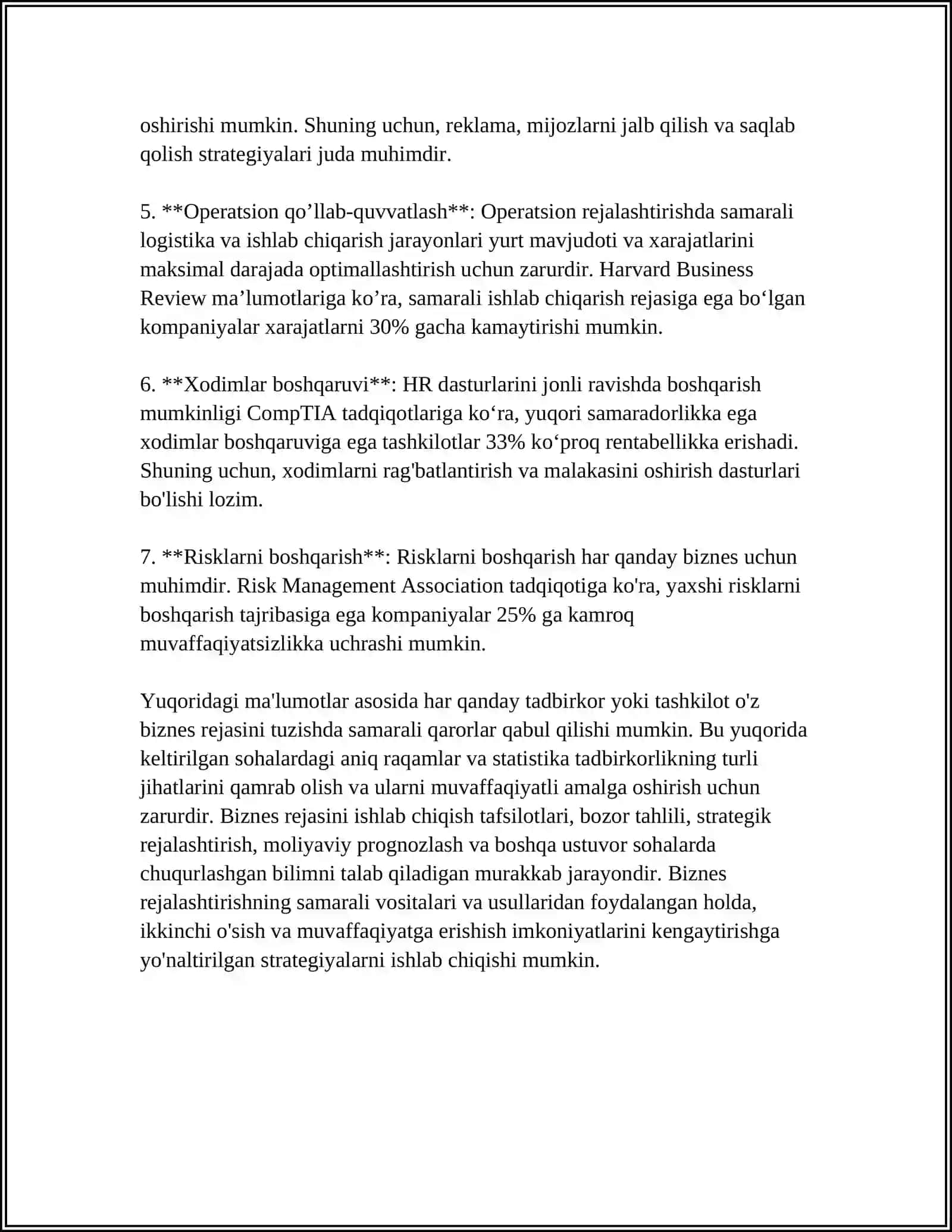 BIZNESNI TASHKIL ETISH VA RIVOJLANTIRISH IMKONIYATLARI 4