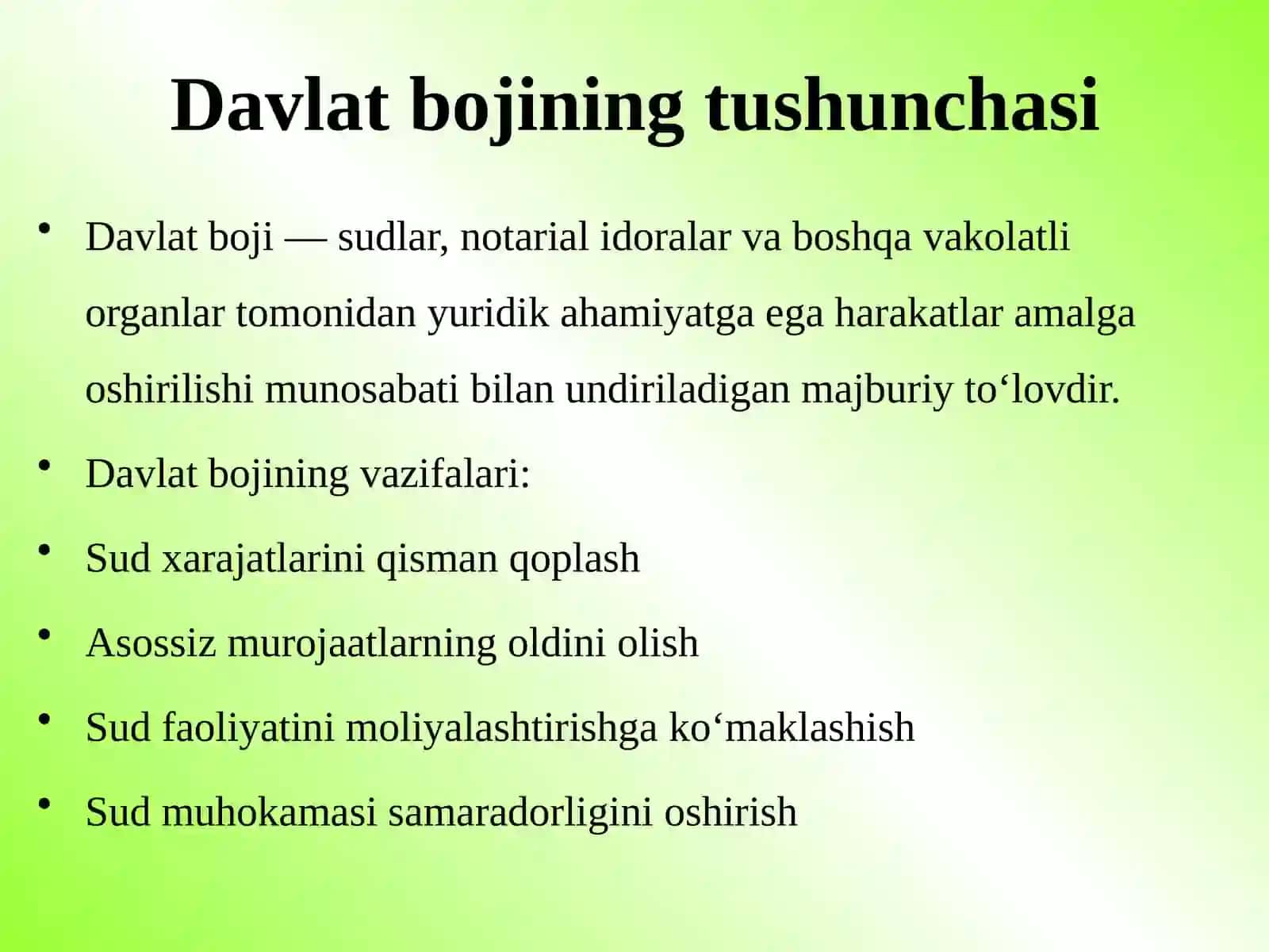Davlat boji.Sud buyrug‘ini berish to‘g‘risidagi arizani qabul qilishni rad etish va qaytarish 4