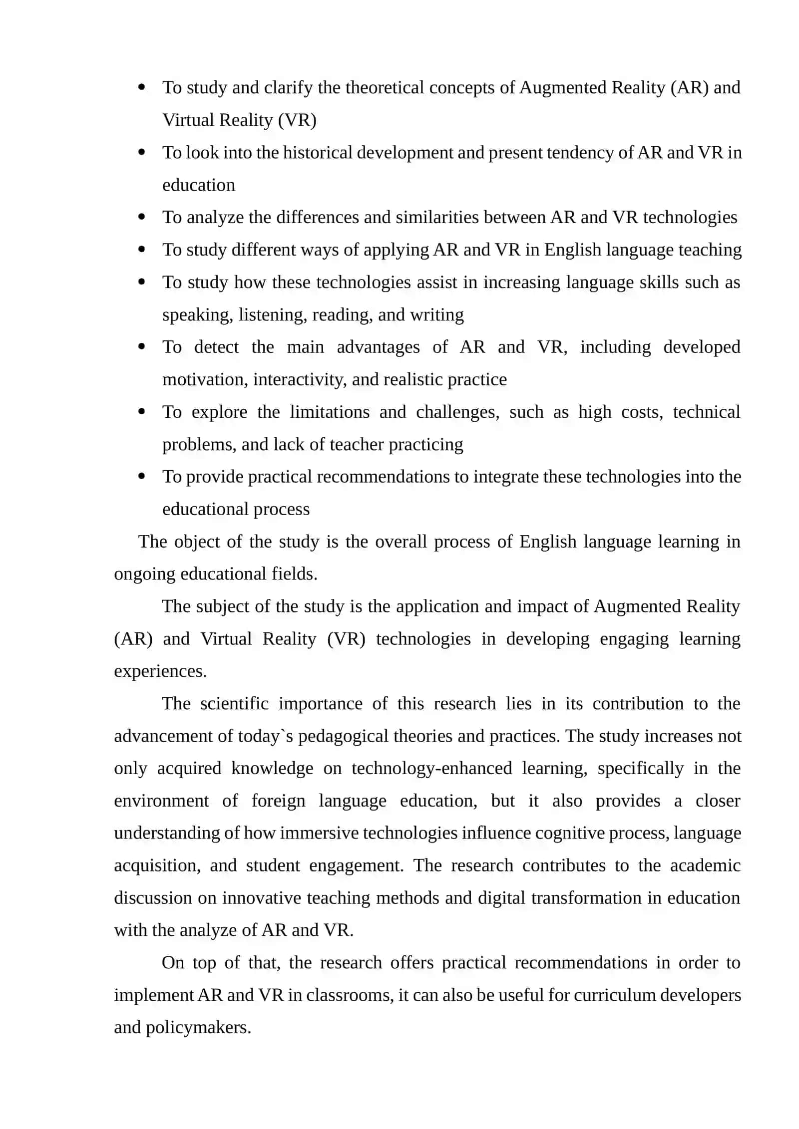 USING AUGMENTED REALITY (AR) AND VIRTUAL REALITY (VR) TO CREATE IMMERSIVE ENGLISH LANGUAGE EXPERIENCES 4