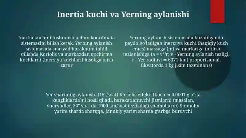 Inertsiya kuchi 4