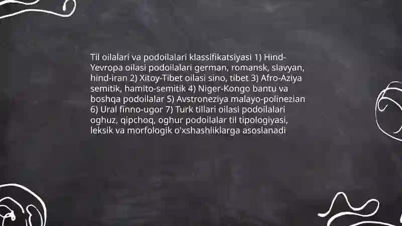 Tillarning paydo bõlishi, Tillarning tasnifi, tillarning taraqqiyoti 4