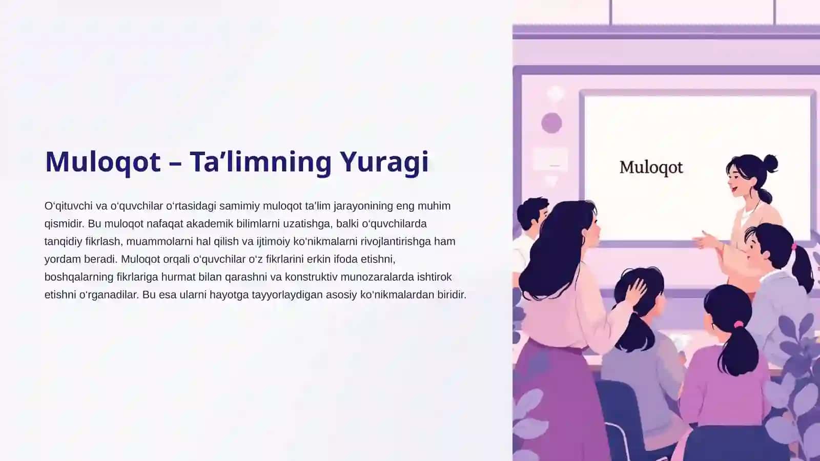 Kommunikativ Masalalar va Ta'sir Ko'rsatish: O'qituvchi Faoliyatida Muloqot Madaniyati va Psixologiyasi 4