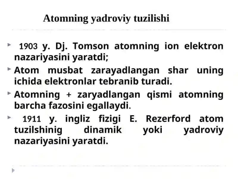 Atom tuzilishi 4