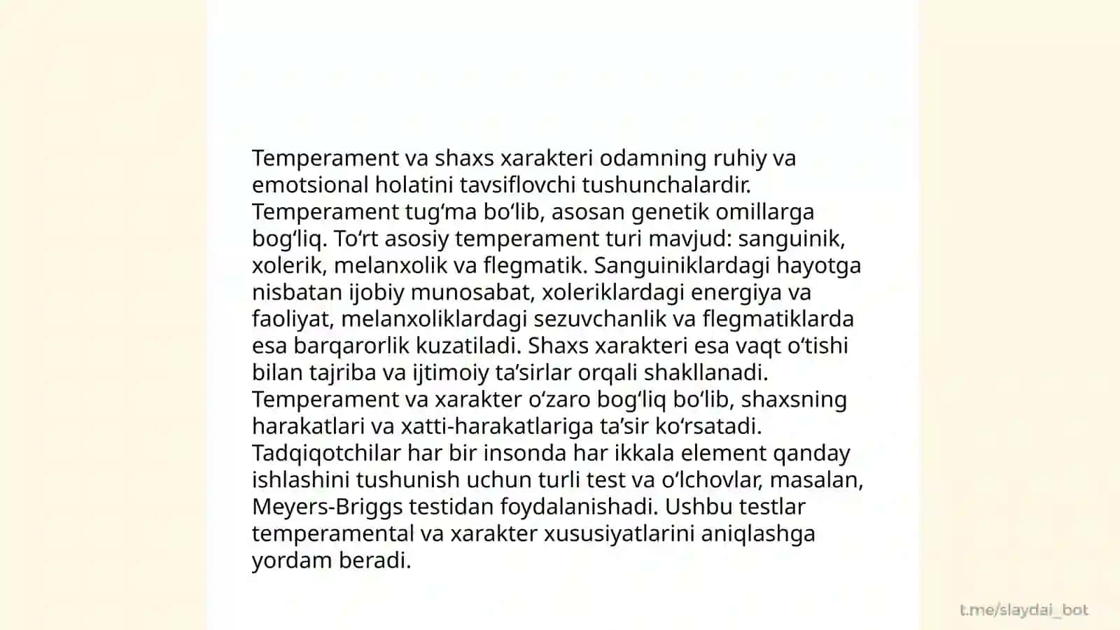 Temperament va uning nazariyalari 4