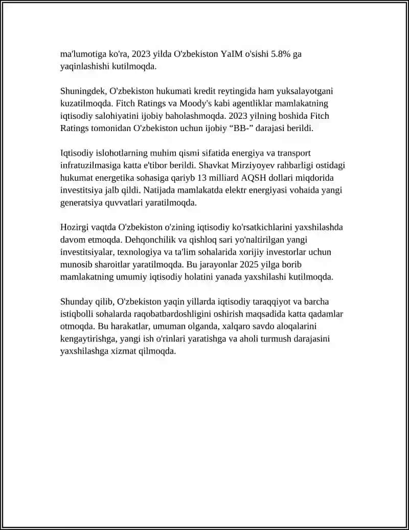 IQTISODIY TARAQQIYOT, IQTISODIY O'SISH VA MILLIY BOYLIK 4