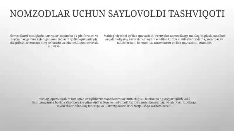 Siyosiy Partiyalar Faoliyati 4