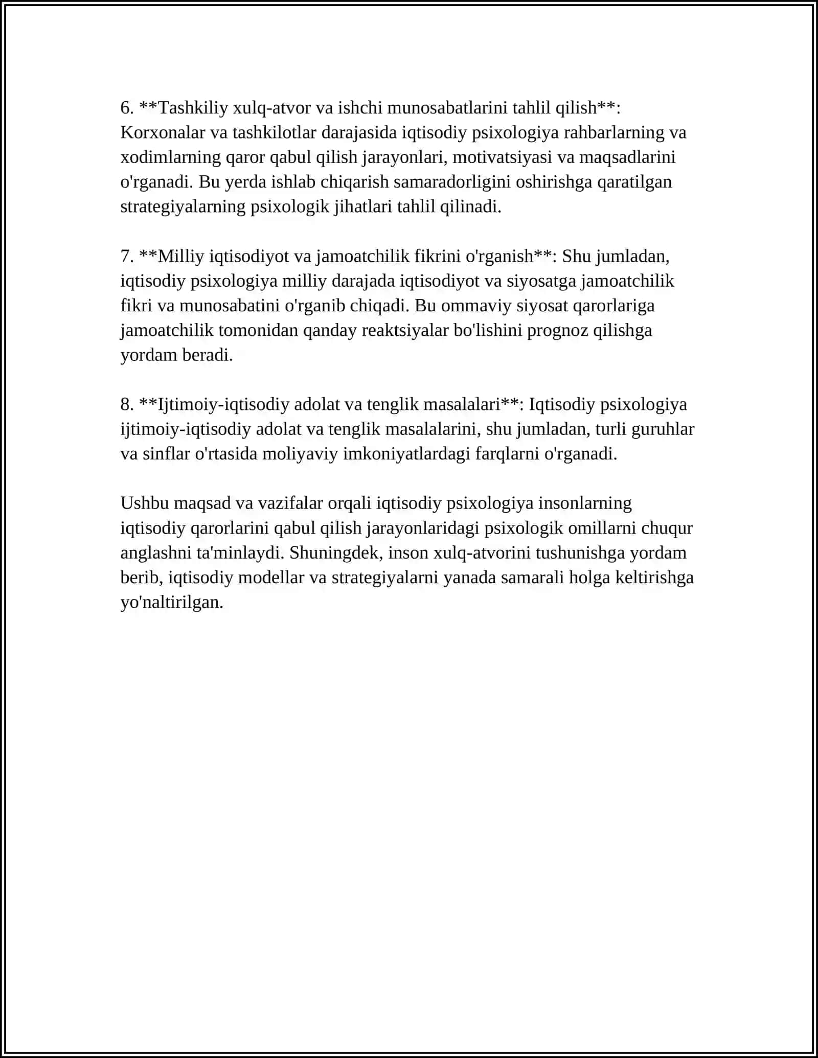 IQTISODIY PSIXOLOGIYASINING MAQSADI VA VAZIFALARI 4