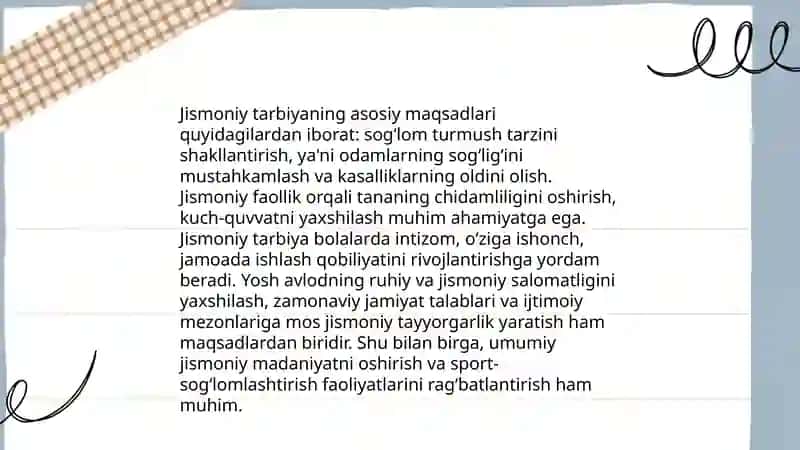 Jismoniy tarbiyaning asosiy tushunchalari va maqsadlari 4