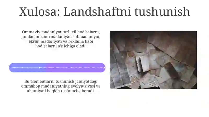 Ommaviy madaniyatning shakllanish tarixi va uning turlari 4